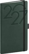 NOTIQUE kapesní Ajax 2027, zelený, 9 × 15,5 cm - Planner