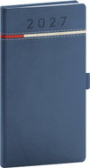 NOTIQUE kapesní Tomy 2027, modro-červený, 9 × 15,5 cm - Planner