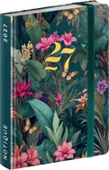 NOTIQUE týdenní do kabelky Tropická džungle 2027, 9,8 × 14,5 cm - Planner