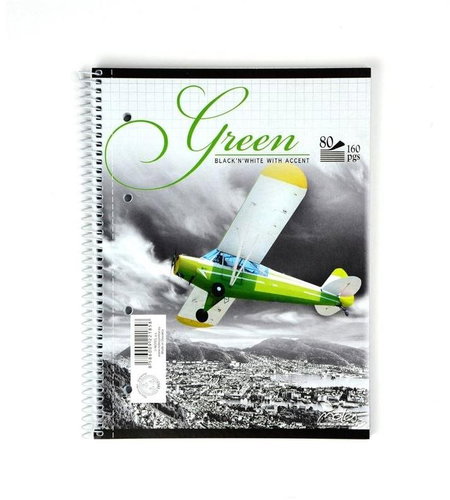 NOTES A4, 80 sheets, with spiral on the side, square - Notepad - Main image