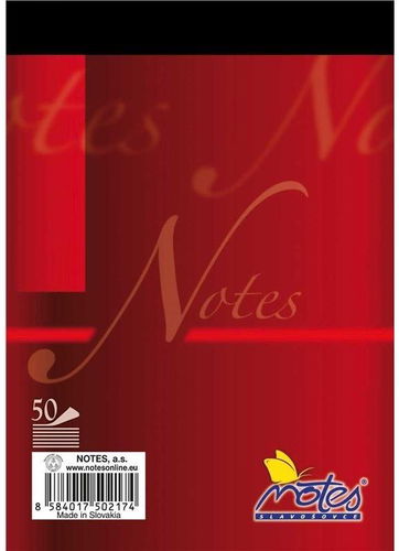 NOTES A6, 50 listů, linkovaný - Poznámkový blok - Hlavní obrázek
