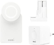 NUKI Smart Lock 3.0 + Bridge fehér + Power Pack - Okos zár