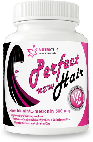 Nutricius Perfect Hair new - methionine 500 mg tbl. 100 - Methionine - Main image