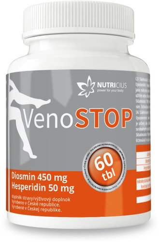 VenoSTOP - Diosmin 450mg/Hesperidin 50mg  60 Tablets - Dietary Supplement - Main image