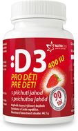 Nutricius Vitamín D3 400 IU pro děti - jahoda tbl. 90 - Vitamín D3