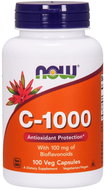 NOW Foods Vitamin C 1000 mg, with bioflavonoids, 100 vegetable capsules - Vitamin C