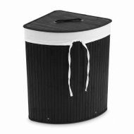 NUXIO bamboo laundry basket, 60L, black - Laundry Basket