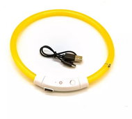 Nuxie LED light up collar for cat and dog 55 cm yellow - Collar