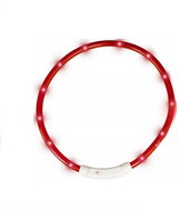 Nuxie LED light up collar for cat and dog 55 cm red - Collar