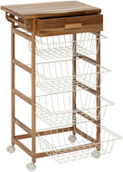 5five Simply Smart Acacia Kitchen Trolley with 4 baskets, 89 cm - Cart