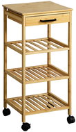 Kesper Kitchen trolley 33 × 33 × 73 cm, bamboo - Cart