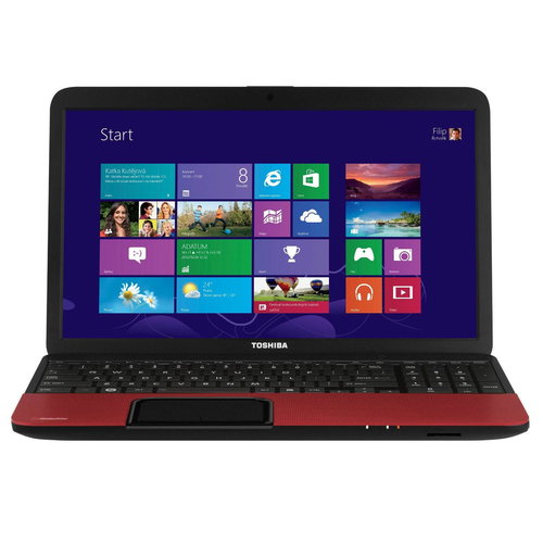 Toshiba Satellite C855-1RH red - Laptop - Main image