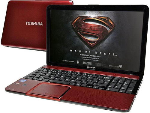 Toshiba Satellite L850-1HP red - Laptop - Main image