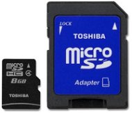 Toshiba MicroSDHC 8GB + SD adaptér - Speicherkarte