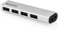 BELKIN USB 2.0 Hub 4-port Ultra-Slim stříbrný - USB Hub