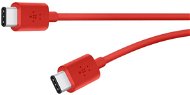Belkin USB-C 2.0 (C típusú) - USB-C interfész, piros, 1,8 m - Adatkábel