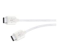 Belkin Metallic USB-C 2.0 (Type-C) - USB-C, biely, 1,8 m - Dátový kábel