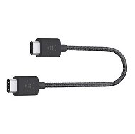 Belkin USB-C 2.0 (type-C) - USB-C metallic black  0,15 méter - Adatkábel