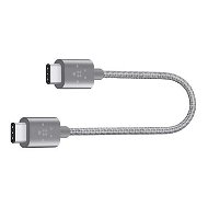 Belkin USB-C 2.0 (type-C) - USB-C metallic gray  0,15 méter - Adatkábel