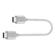 Belkin Metallic USB-C 2.0 (Type-C) - USB-C, strieborný, 0,15 m - Dátový kábel