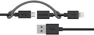 Belkin Micro-USB-Kabel mit Lightning-Connector-Adapter 0,9m- schwarz - Datenkabel