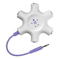 Belkin RockStar Audio-Y-Adapter mit 5 Klinkenbuchsen (3,5 mm) - Purple - Hub