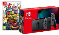 Nintendo Switch - Grey Joy-Con + Super Mario 3D World - Game Console