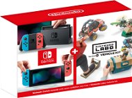 Nintendo Switch - Neon + Nintendo Labo Vehicle Kit - Game Console
