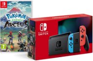 Nintendo Switch – Neon Red&Blue Joy-Con + Pokémon Legends: Arceus - Herná konzola