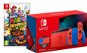 Nintendo Switch Mario Red & Blue Edition + Super Mario 3D World - Herní konzole