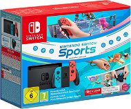 Nintendo Switch - Neon Red&Blue + Switch Sports + 3M NSO - Game Console