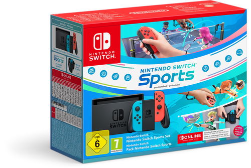 Nintendo Switch - Neon Red&Blue + Switch Sports + 12M NSO - Herní konzole - Hlavní obrázek