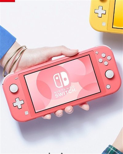 Nintendo Switch Lite (Coral) with Super Mario 3D World + Bowser's Fury Game  