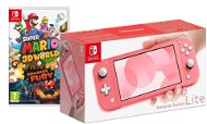 Nintendo Switch Lite - Coral + Super Mario 3D World - Konzol