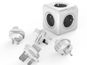 PowerCube Rewirable + Travel Plugs grey - Socket