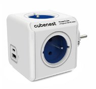 Cubenest Powercube Original USB PD 20W, A+C, 4x zásuvka, bílá/modrá - Zásuvka