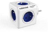 Cubenest Powercube Original, 5x Schubladen, weiß/blau - Steckdose