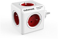 Cubenest Powercube Original, 5x zásuvek, bílá/červená - Zásuvka