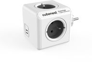 Cubenest Powercube Original USB PD 35 W, C+C, 4x Steckdose, weiß/grau - Steckdose