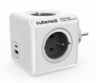 Cubenest Powercube Original USB PD 20W, A+C, 4x Buchse, weiß/grau - Steckdose
