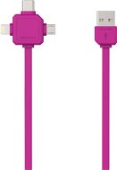 PowerCube Cable 1.5m rosa - Datenkabel