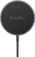 PowerCube CubeNest S100 Wireless Magnetic Charger with MagSafe Support - Grey - Wireless Charger