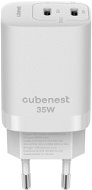 CubeNest S2D1 GaN Adapter 35W weiß - Netzladegerät