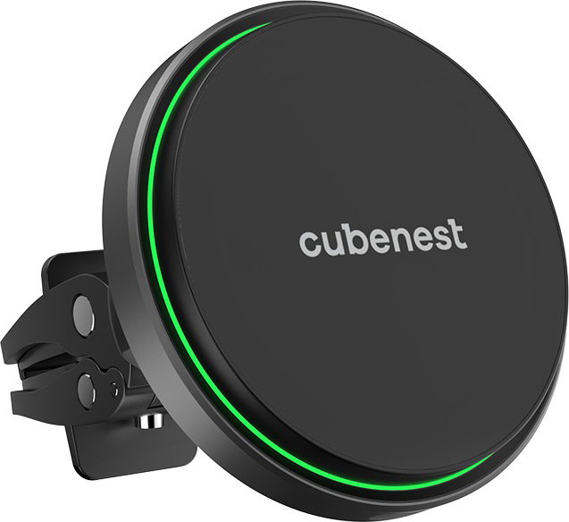 CubeNest S1C0 vezeték nélküli mágneses MagSafe töltő, autós tartó