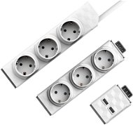 Allocacoc PowerStrip Modular Switch 1,5 m + Modul Strip + 1× USB modul - Zásuvka