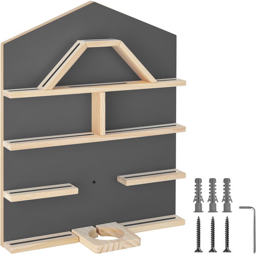 Tectake Wall Shelf My Little Story for up to 50 Tonies - anthracite - Shelf - Main image