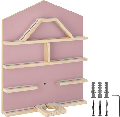 Tectake Wall Shelf My Little Story for up to 50 Tonies - fuchsia - Shelf - Main image
