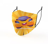 VESELÉ AUTÍČKO - Nanorouška (dlouhodobé použití) LARGE- za uši - Surgical Mask