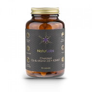 NaturLabs Calcium chelate + D3 & K2, 90 capsules - Calcium