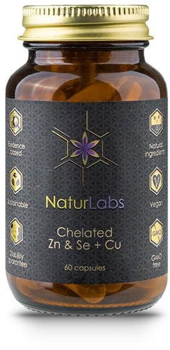 NaturLabs Zinc & Selenium Chelate + Copper, 60 capsules - Zinc - Main image
